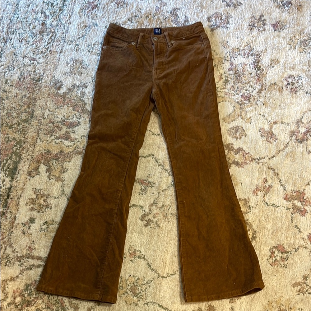 GAP Brown Corduroy Boot Cut Pants